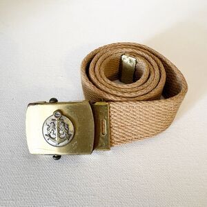 Merit Brass Navy USN Military Sailor Aviation Scpo Uss Vet Cpo Vtg Belt Buckle